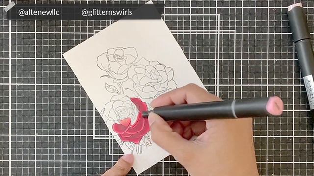 Color Beautiful Roses with Alcohol Markers смотреть онлайн