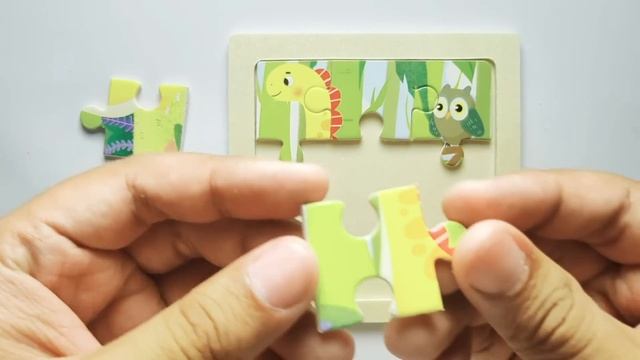 Big Yellow Dinosaur - Dinosaur Puzzle For Toddler, Kindergarten & Kids | Tozzle Puzzle смотреть онлайн