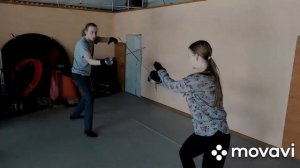 Мои ученики. Бой на шпагах.