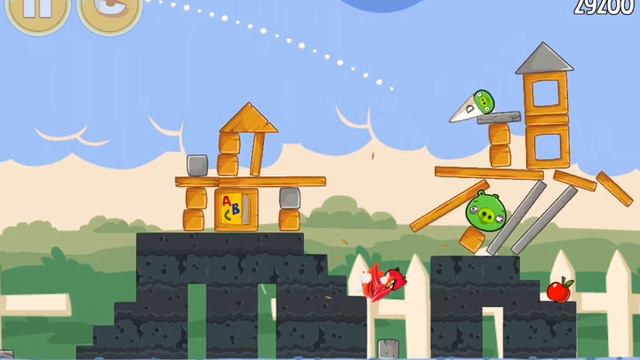 Angry Birds Seasons - 1-1 - Back To School - 3 Stars Walkthrough смотреть онлайн