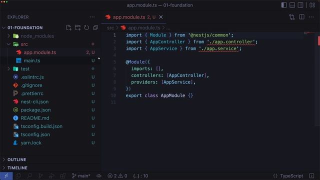 01/07 - Inicio de proyecto - Bases de Nest смотреть онлайн
