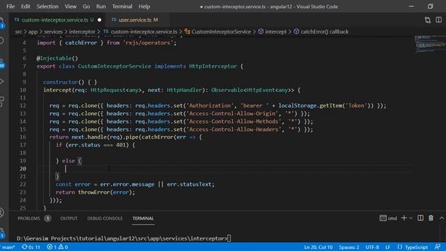 Http Interceptor in angular 13 | angular tutorial | angular tutorial for beginners| Part 5 смотреть онлайн