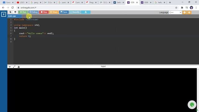 Pemrograman Dasar - Praktek Pemrograman Dengan onlinegdb.com смотреть онлайн