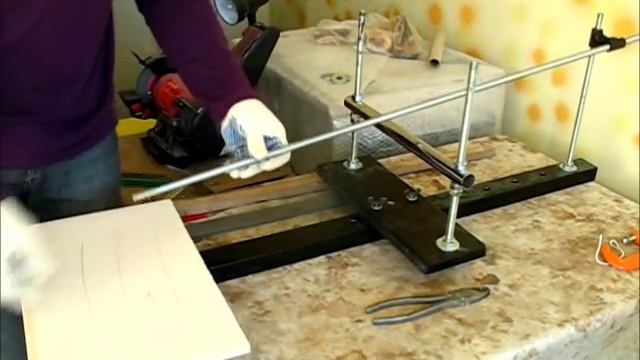 Снятие спусков и заточка ножей. Приспособление. смотреть онлайн