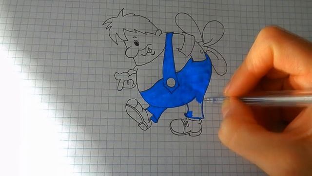 Как нарисовать Карлсона #54 / How to draw Carlson cartoon Kid and Carlson смотреть онлайн
