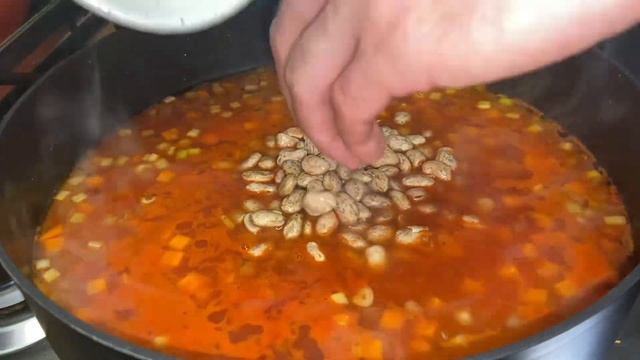 Итальянская пастина с фасолью и кабачками / Рецепт пасты с фасолью / Как приготовить пастину смотреть онлайн