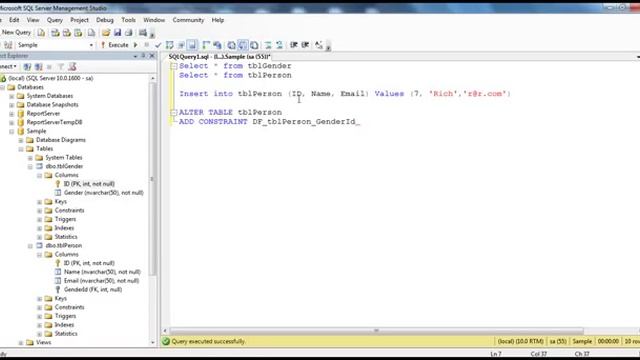 Part 4 Adding a default constraint смотреть онлайн