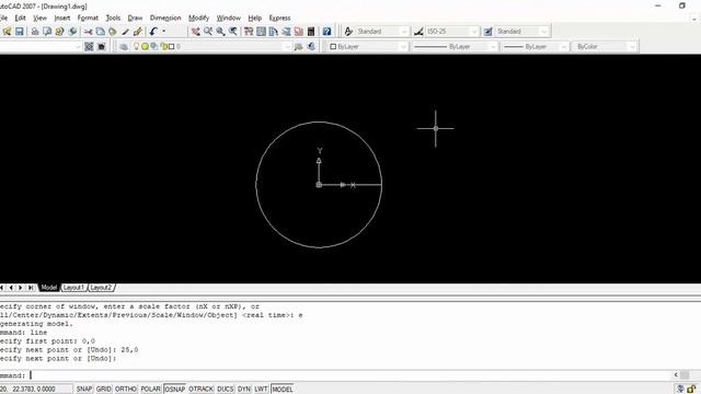 AUTOCAD 8 State a series of Commands steps to draw a circle of 50mm diameter and divide it into 24 смотреть онлайн