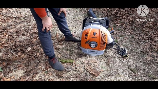 решили убрать листья дома после зимы#воздуходувка ремонт| stihl смотреть онлайн