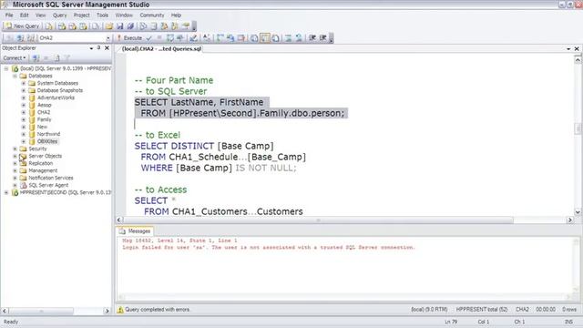 SQL Server Executing Distributed Queries смотреть онлайн