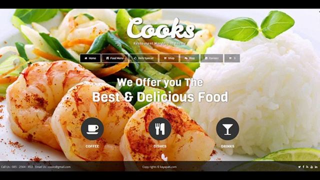 Cooks - Restaurant WordPress Theme | Themeforest Website Templates and Themes смотреть онлайн