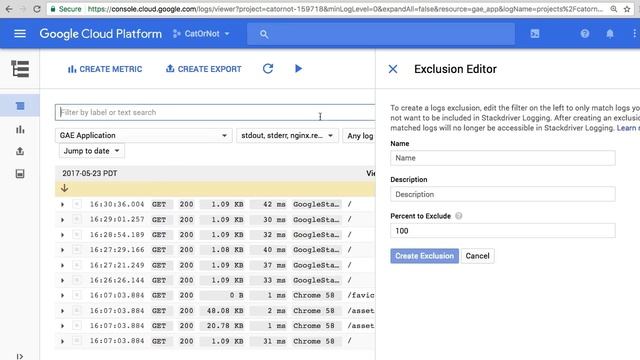 Log Exclusion Filters смотреть онлайн