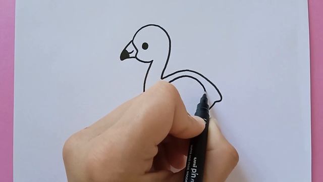 Как нарисовать фламинго смотреть онлайн
