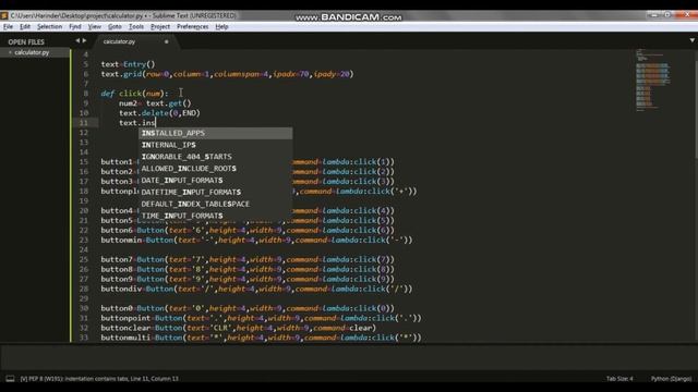 calculator in python using Tkinter part 2 смотреть онлайн