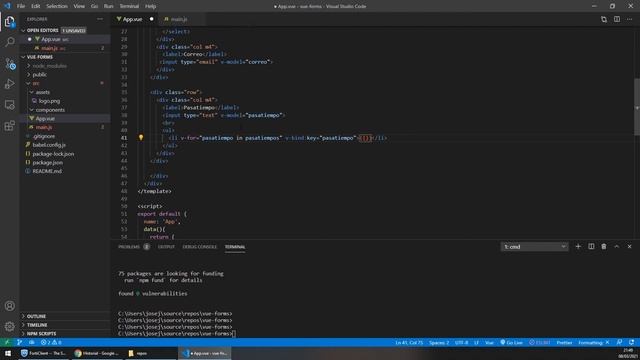 03 - Diseño de Formularios y Creación de Modelos de Datos [Vue.js 3 CLI] смотреть онлайн