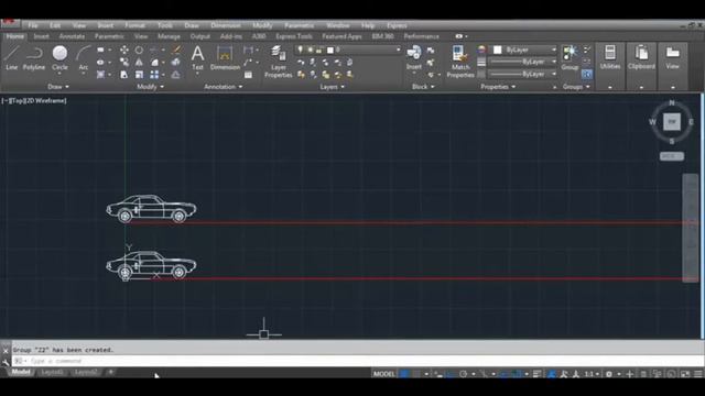 2D Car Move Animation in AutoCAD by using script смотреть онлайн