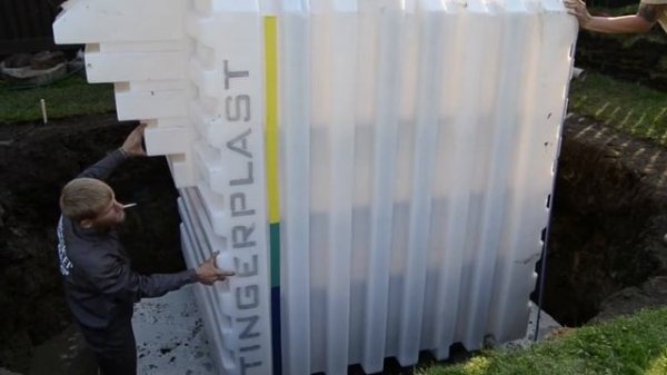 Монтаж погреба Tingard