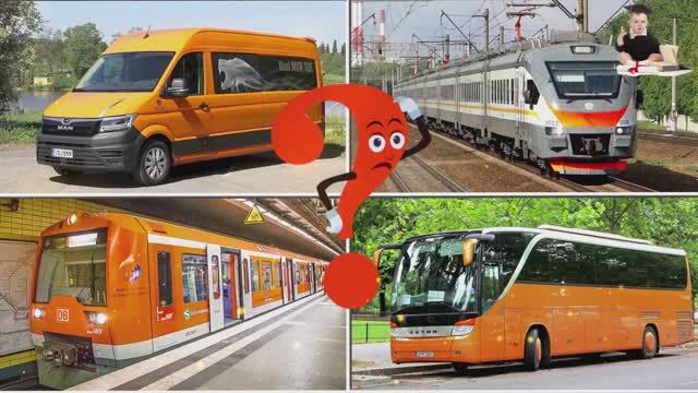 Учим Цвета с Академиком Крохой | Забавные Поезда и Викторина с транспортом ???