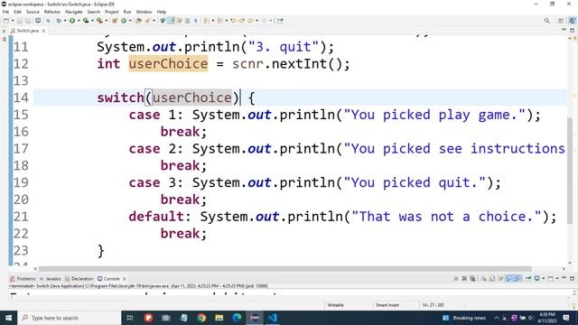 Switch Statements (Java Tutorial) смотреть онлайн