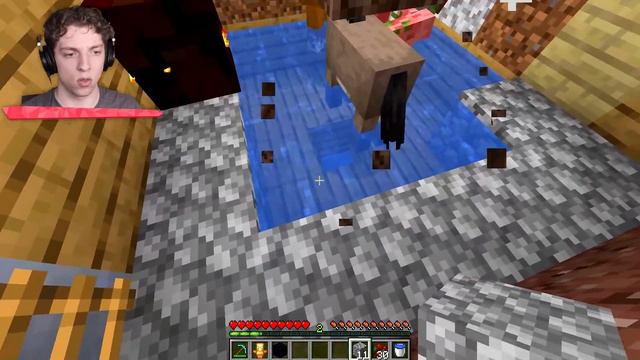 TRAPPED In The NETHER On ONE BLOCK! (Minecraft) смотреть онлайн