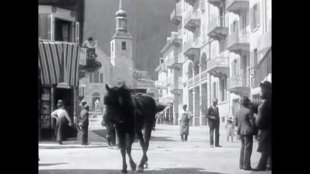 Лошади идут гуськом за хозяином. смотреть онлайн