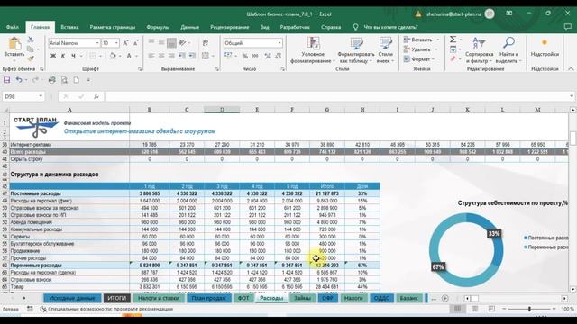УРОК №5 мини-курса "Пошаговая инструкция по расчету бизнес-плана" смотреть онлайн