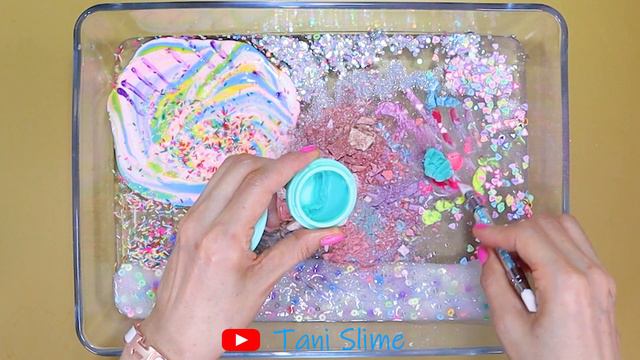 Mixing "Pastel" Makeup,parts,glitter Into Slime! Satisfying Slime Video ASMR смотреть онлайн