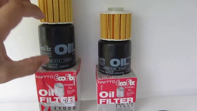 Сравнение масляные фильтры - Nitto 4ND-110 и Nitto 4ND-111 смотреть онлайн