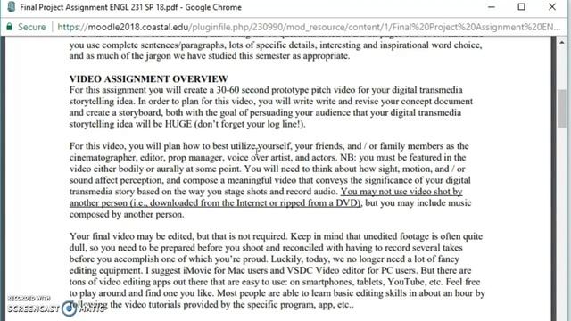 Video 1/2: Final Project Overview смотреть онлайн
