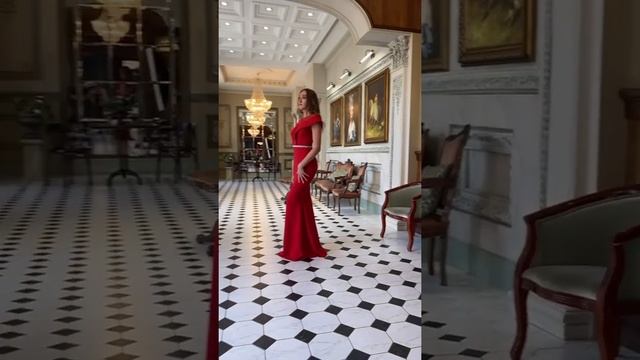 Вечернее платье | Красное платье в пол смотреть онлайн