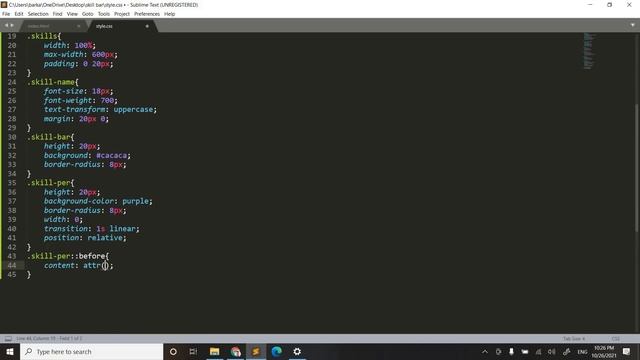 animated skill bar with html css jQuery смотреть онлайн