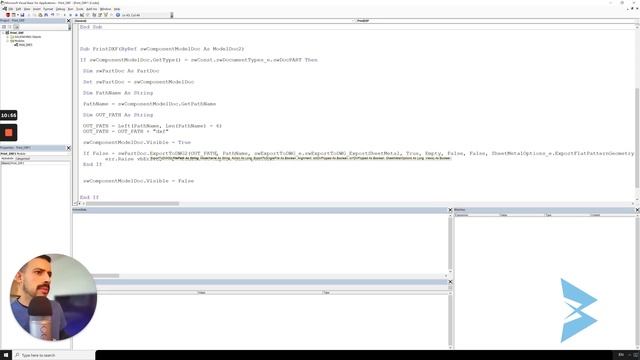 SOLIDWORKS VBA Macro: Export Assembly Components as DXF смотреть онлайн