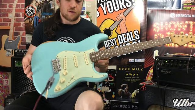 Fender Vintera Roadworn 60s Stratocaster Ltd. Ed. Daphne Blue with 59 Pickups! смотреть онлайн