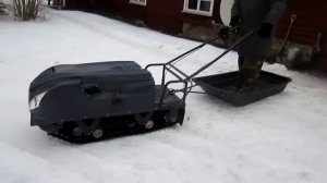 "Мотособака" в действии...