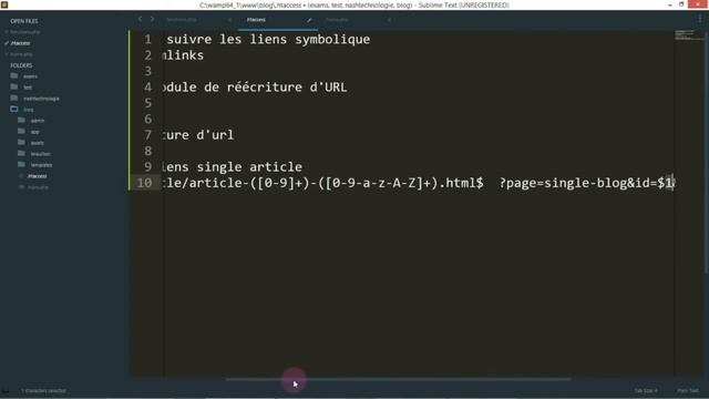 TUTORIEL PHP: créer un site Web de A à Z. #10 réécriture d'url смотреть онлайн