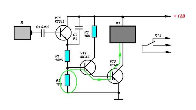 Простые сенсорные устройства на транзисторах