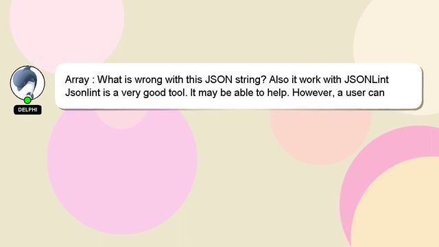 Array : What is wrong with this JSON string? Also it work with JSONLint смотреть онлайн