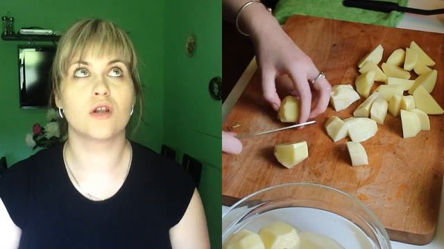 Курица в рукаве и запеченный картофель смотреть онлайн