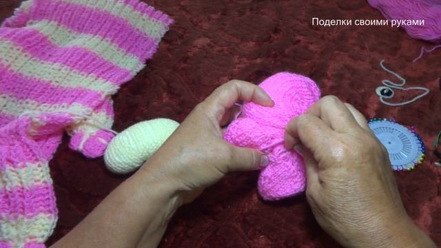 Шарфик-котик для девочки. Вяжем своими руками спицами [Часть 2] смотреть онлайн