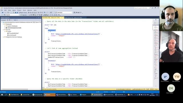 Data Platform Meetup - Explore Big Data with Serverless SQL Pool - Part 2 смотреть онлайн