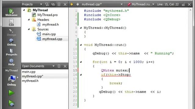 C++ Qt 30 QThread part 3 the QMutex смотреть онлайн