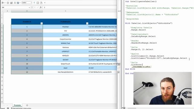 Alles über intelligente Tabellen (ListObjects) + kostenlose PDF | Excel VBA смотреть онлайн