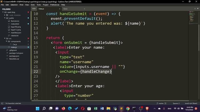 React Tutorial 10 | Forms смотреть онлайн