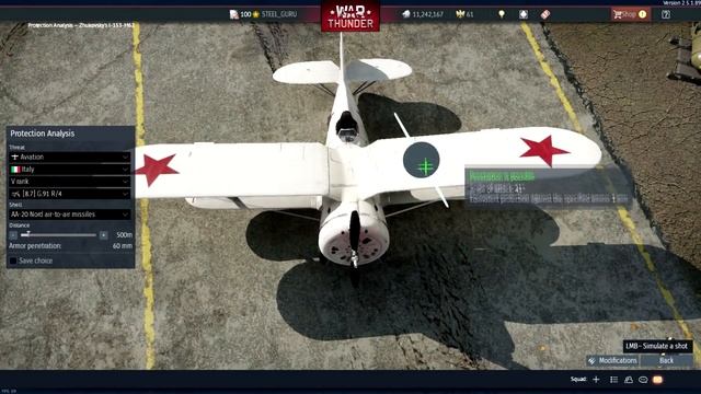 AIR to AIR Missile Cant Kill I-153 (War Thunder Logic) смотреть онлайн