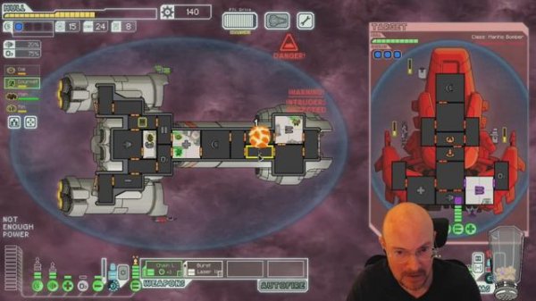 FTL Hard mode, NO pause, Random Ship Streaks! Fed A, 3rd run