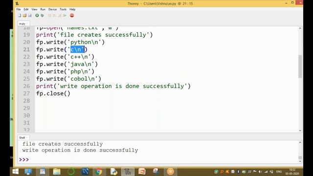 Write Operation in Python Files | Python Tutorials | Learn python online смотреть онлайн