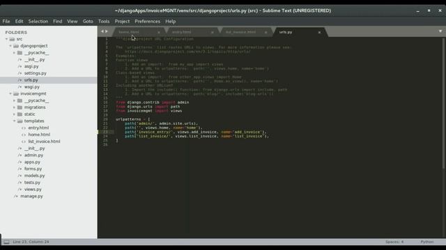 14 – How to include navbar in all pages HTML Django – INVOICE MANAGEMENT SYSTEM. смотреть онлайн