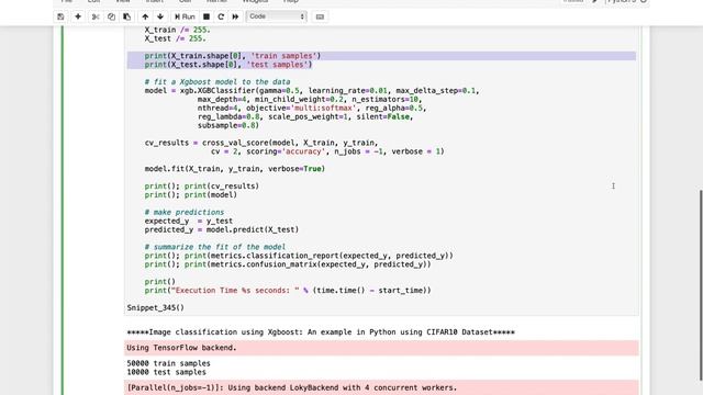 Image classification using Xgboost: An example in Python using CIFAR10 Dataset смотреть онлайн