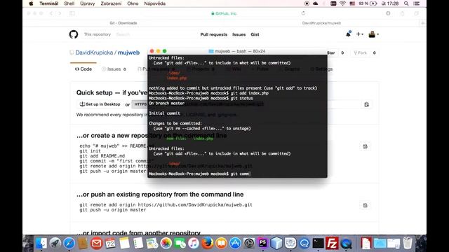 #jak pracovat s Gitem a Githubem смотреть онлайн
