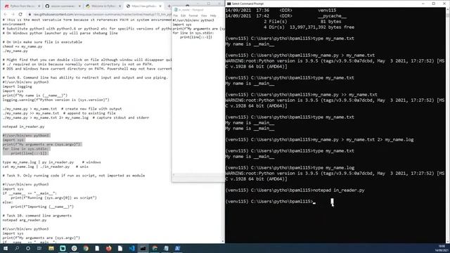 115 - Running your own Python scripts from the command line - Beginners' Python смотреть онлайн